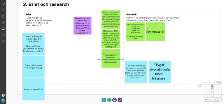 Brief and user research.