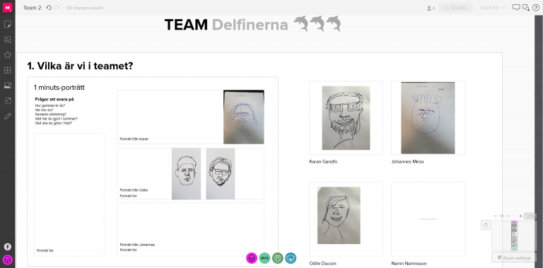Drawing 1-minute portraits